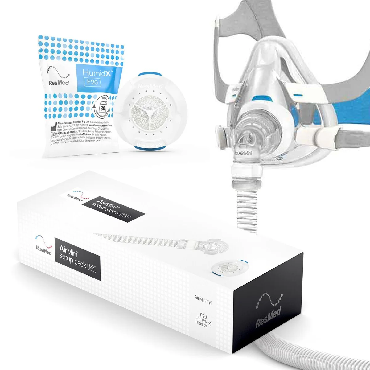 ResMed AirMini F20 CPAP Mask Setup Pack